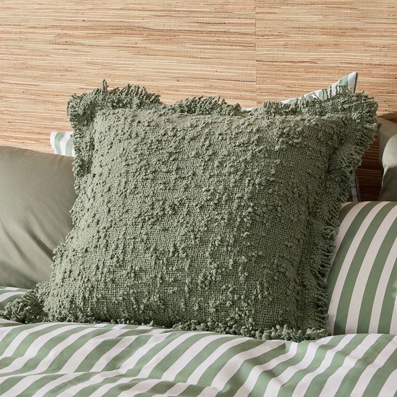 Leiden Olive Boucle Cushion