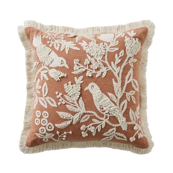 Tresco Earth Floral Cushion