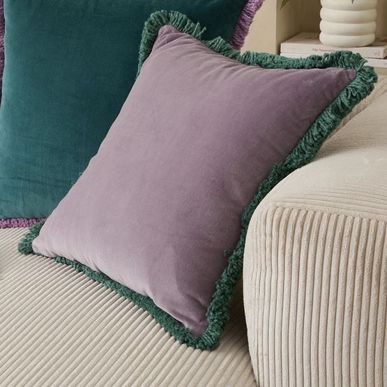 Mirri Elderberry Velvet Cushion