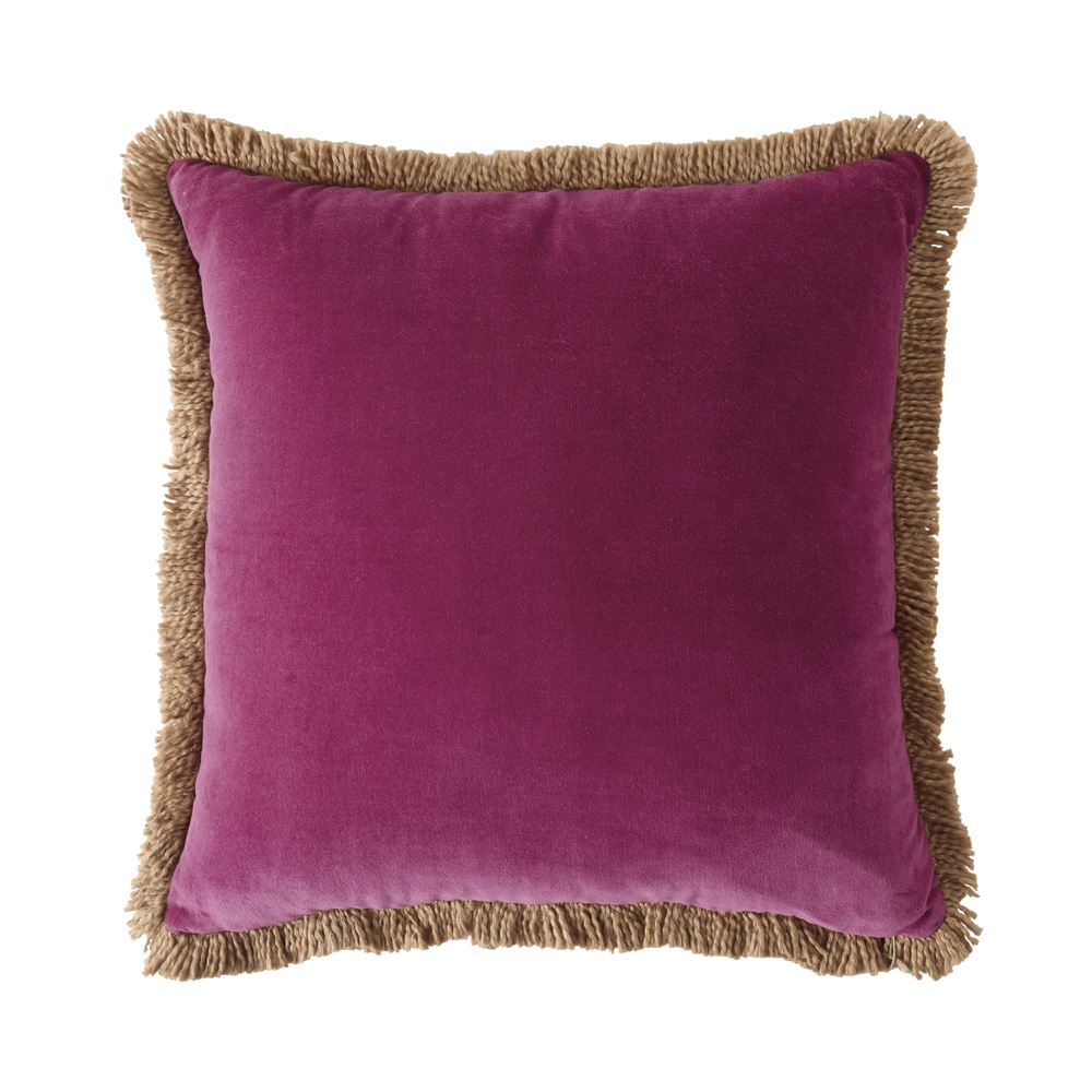 Mirri Raspberry Velvet Cushion Adairs