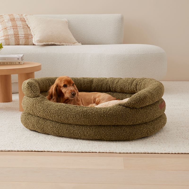 Ziggy Forest Sherpa Pet Bed
