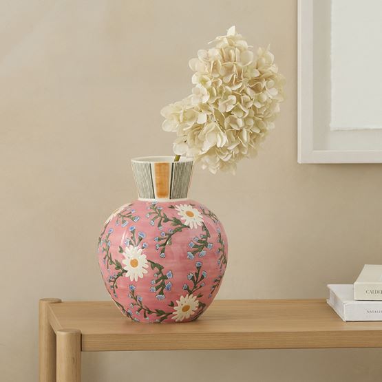 Fiore Pink Belly Vase