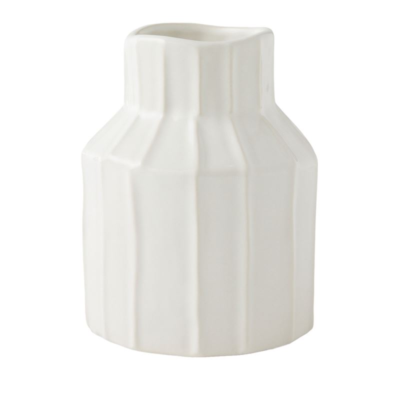 Oslo White Small Vase
