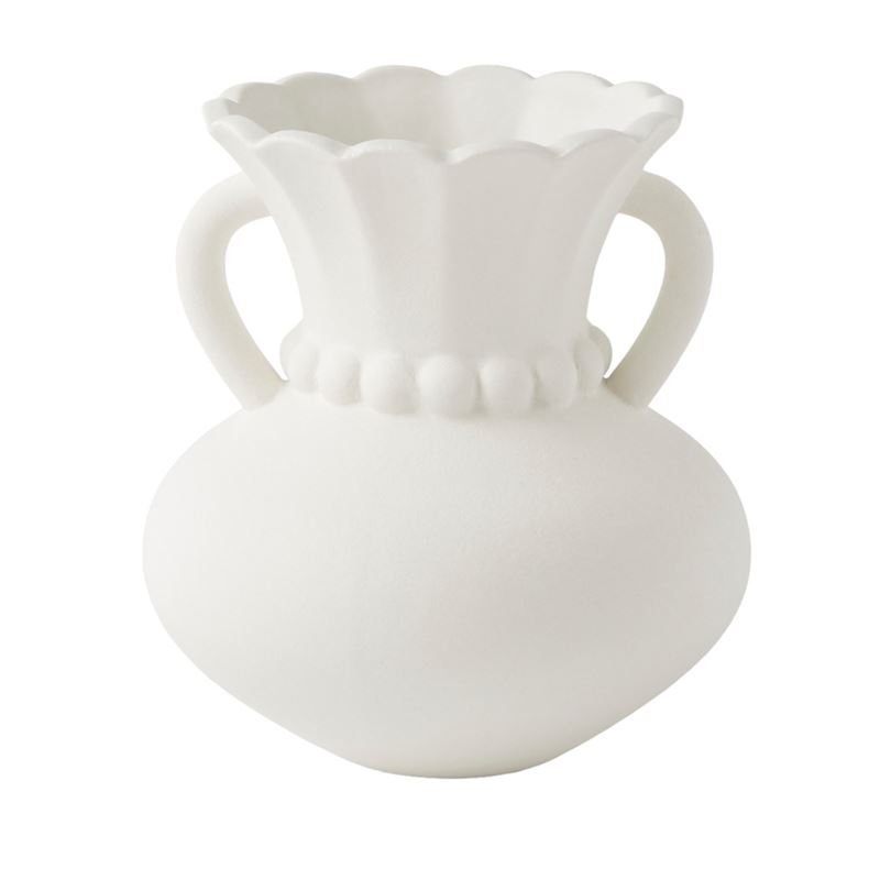 Gaia White Small Vase