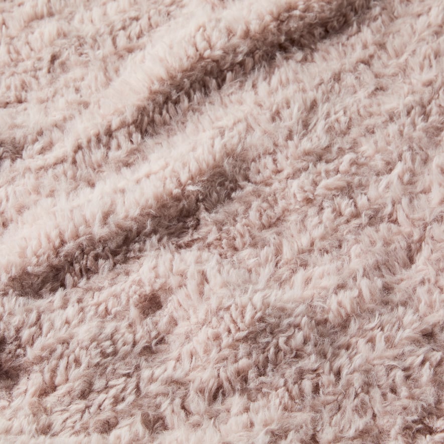 Munich Blush Feather Yarn Throw Adairs