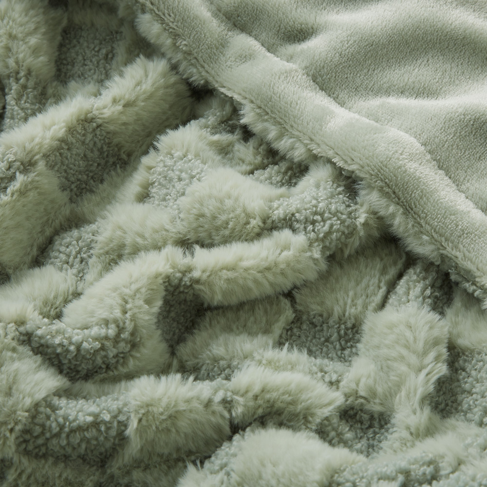 Estonia Green Check Throw Adairs