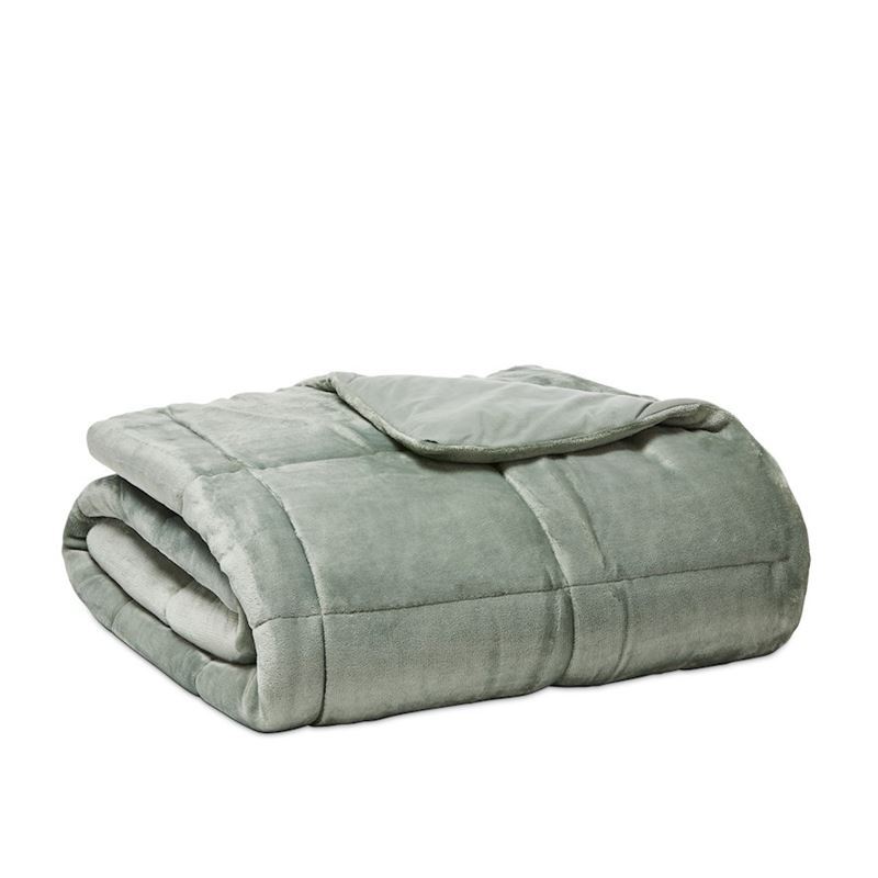 Plush Sage Quilted Comforter Blanket