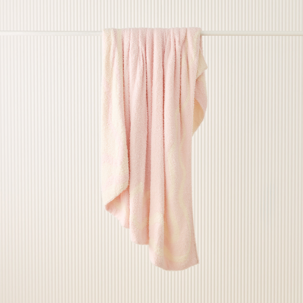 Tarnhi Pink & White Wave Throw Adairs