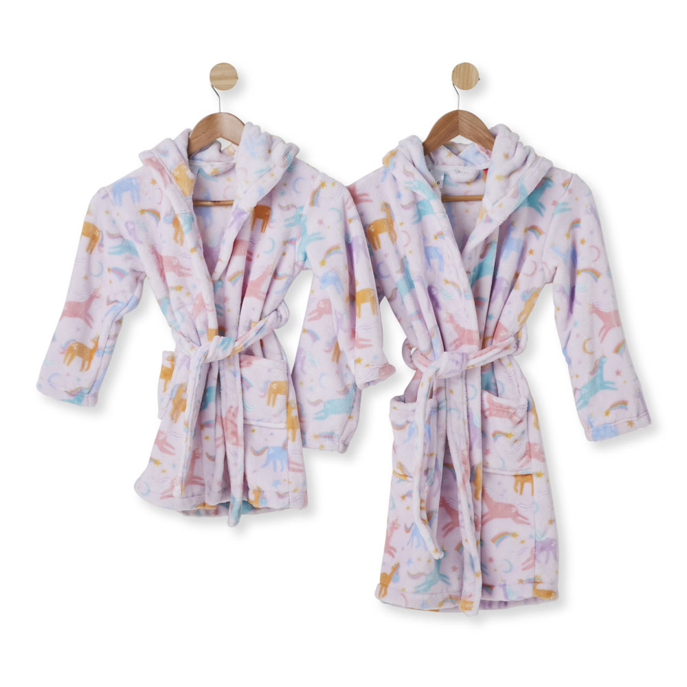 Adairs Kids Kids Moonlight Unicorn Dressing Gown Adairs