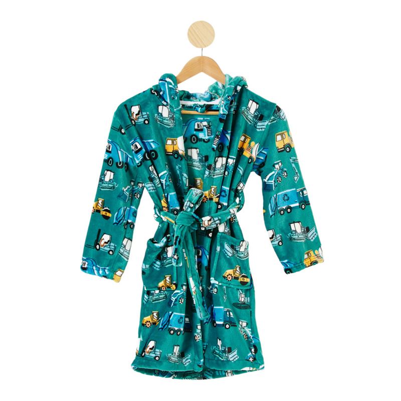 Kids Truck Time Dressing Gown