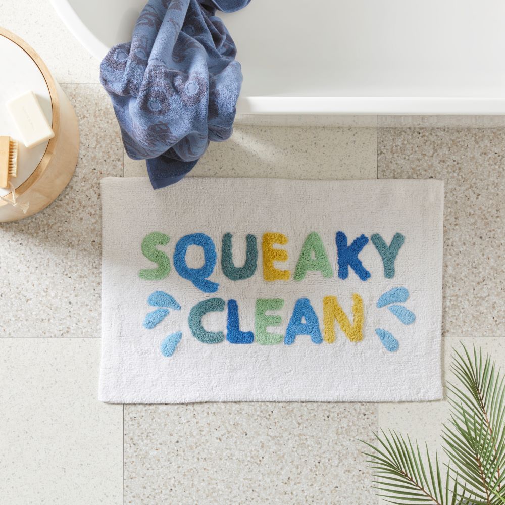 Adairs Kids Kids Squeaky Clean Multi Bath Mat Adairs