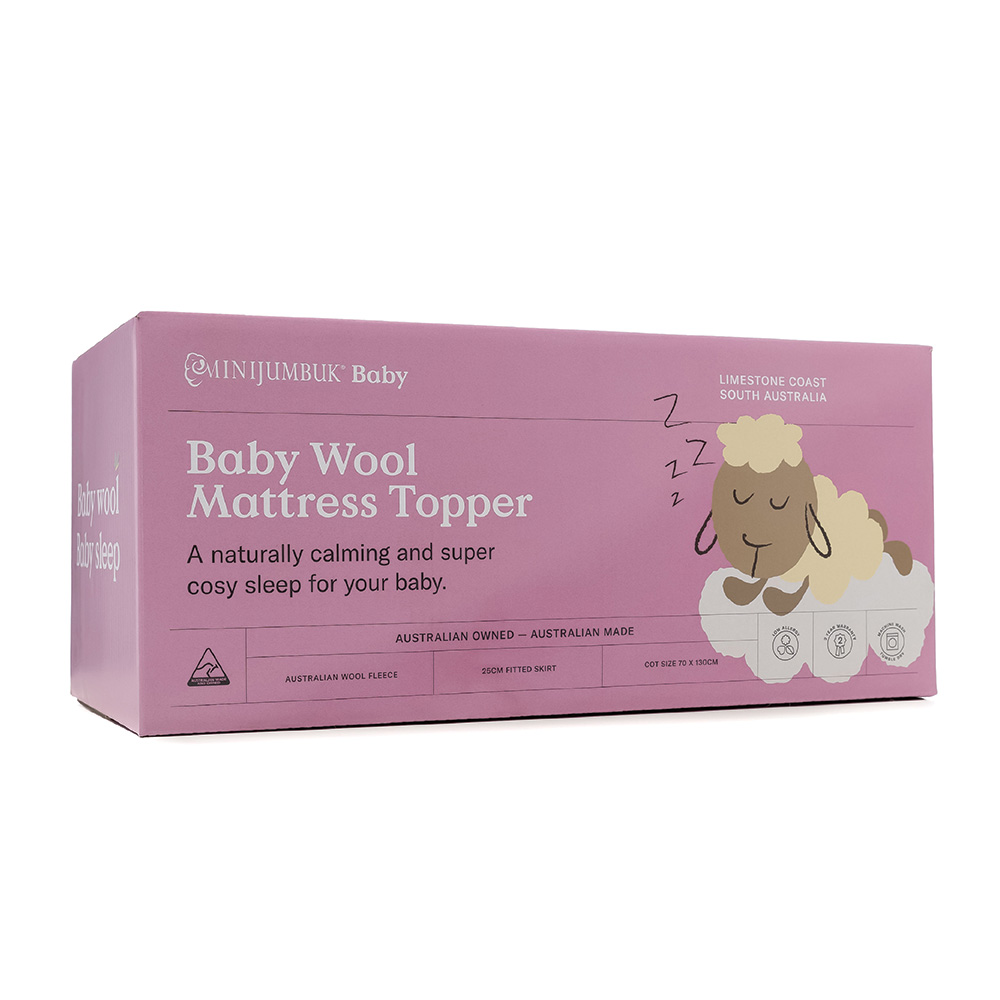 MiniJumbuk Baby Wool Cot Mattress Topper Adairs