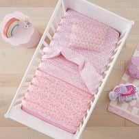 Nahla Quilted Cot Quilt Cover Set