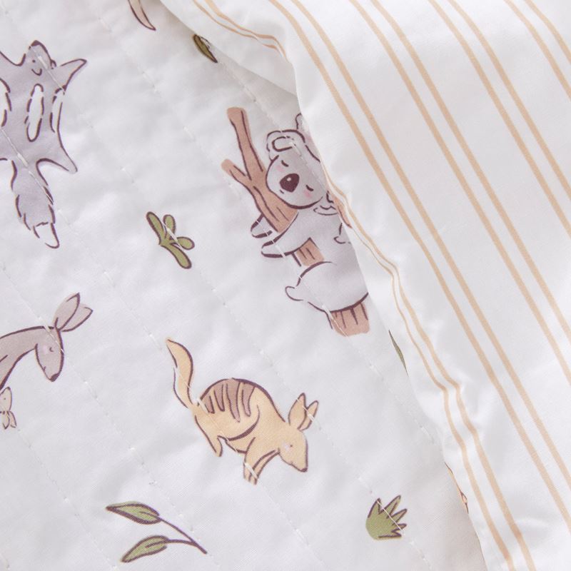 Little Animals Of Oz Cot Quilted Quilt Cover Set