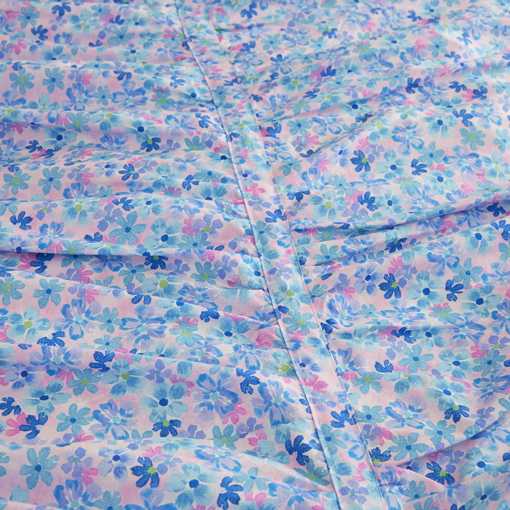 Adairs Kids Heirloom Iris Cornflower Ruched Quilt Cover Set Adairs