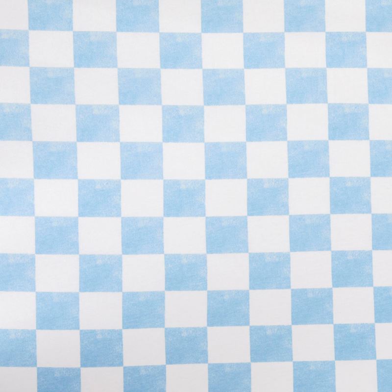 Gigi Grid Jersey Powder Blue Fitted Sheet Pack of 2