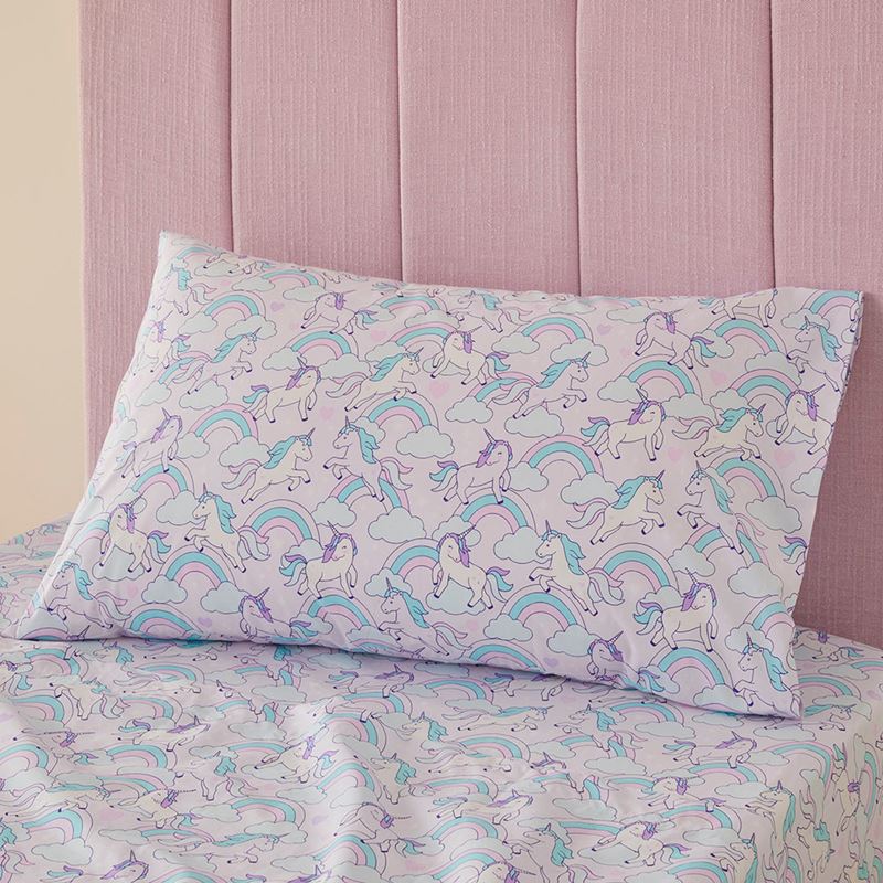 Fantasy Unicorn Soft Pink Sheet Set