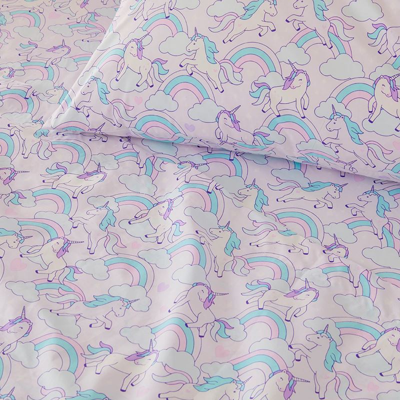 Fantasy Unicorn Soft Pink Sheet Set