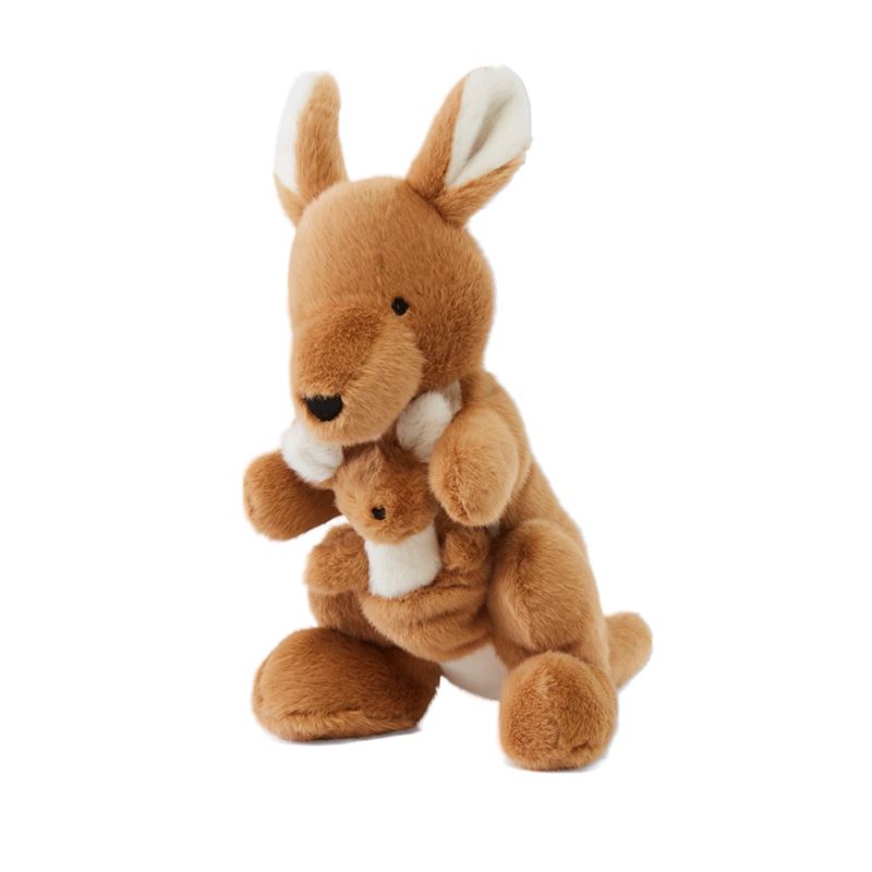 Kangaroo & Joey Natural Cuddle Toy