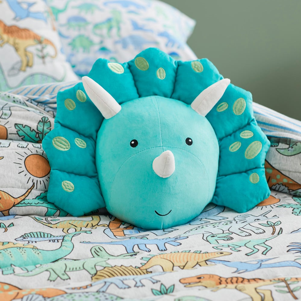 Adairs Kids Dino Triceratops Classic Cushion Adairs