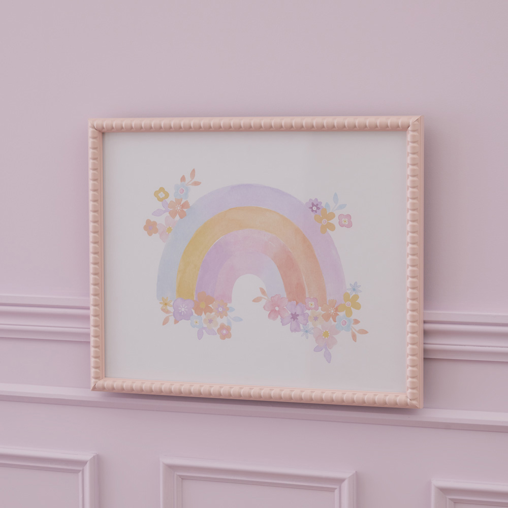 Adairs Kids Rainbow Floral Wall Art Adairs