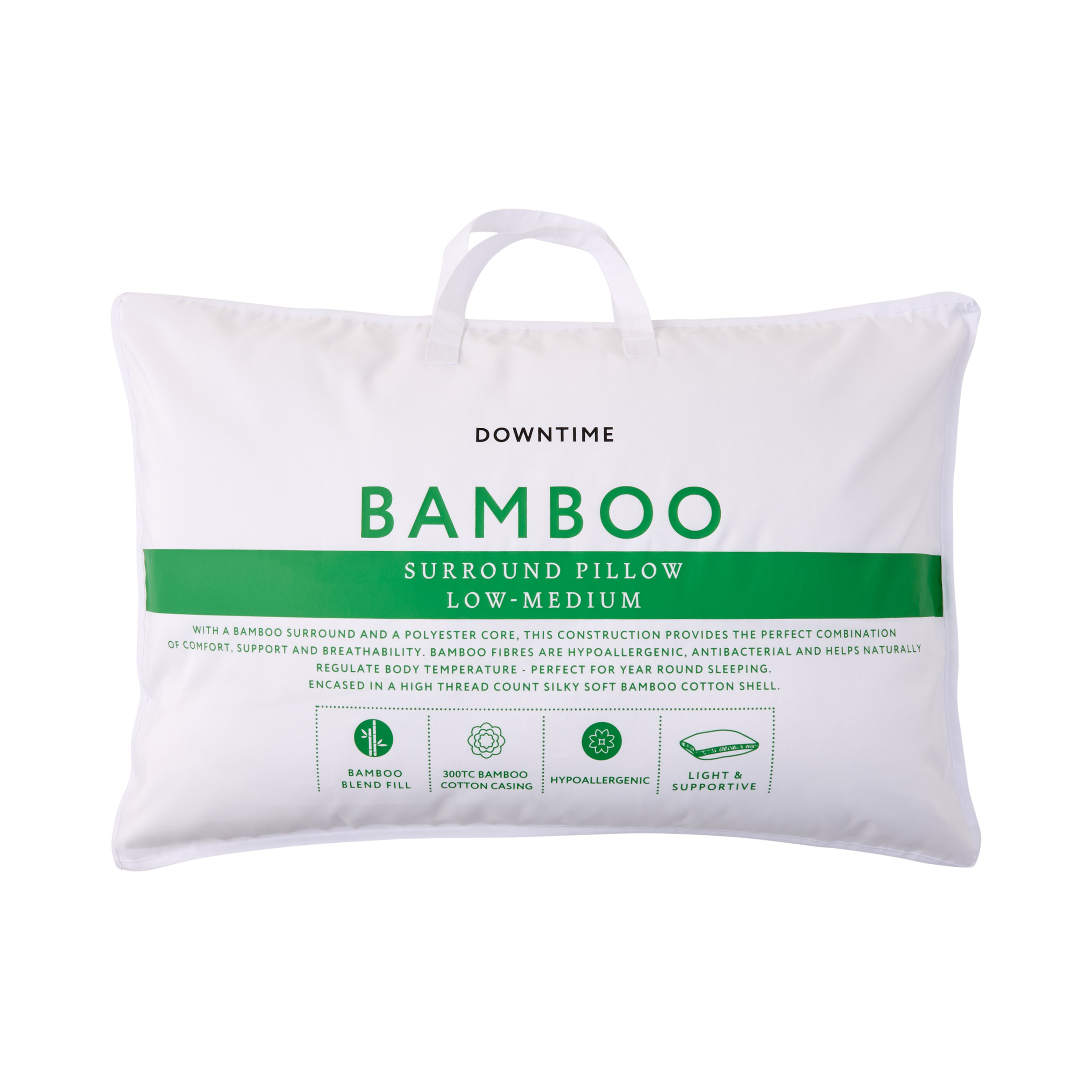 Adairs Comfort Adairs Pregnancy Pillow Bamboo Polyfill Pillow