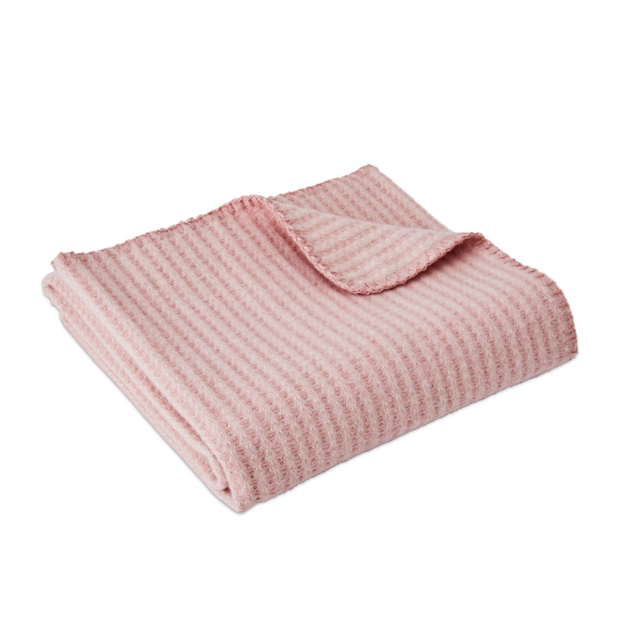 Bamboo Wool Pink Baby Blanket Adairs