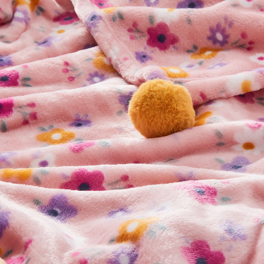 Kids Ultrasoft Blanket 160x180cm Happy Dinosaurs Adairs