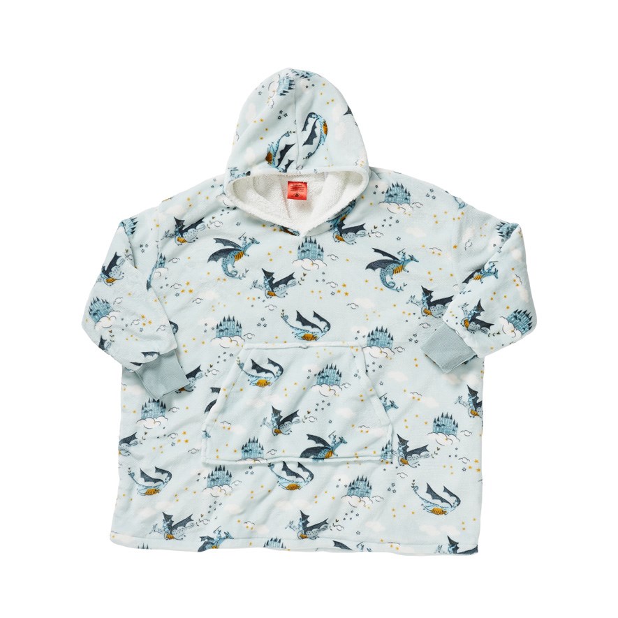 Adairs Kids Kids Hooded Dragon Tales Blanket Adairs