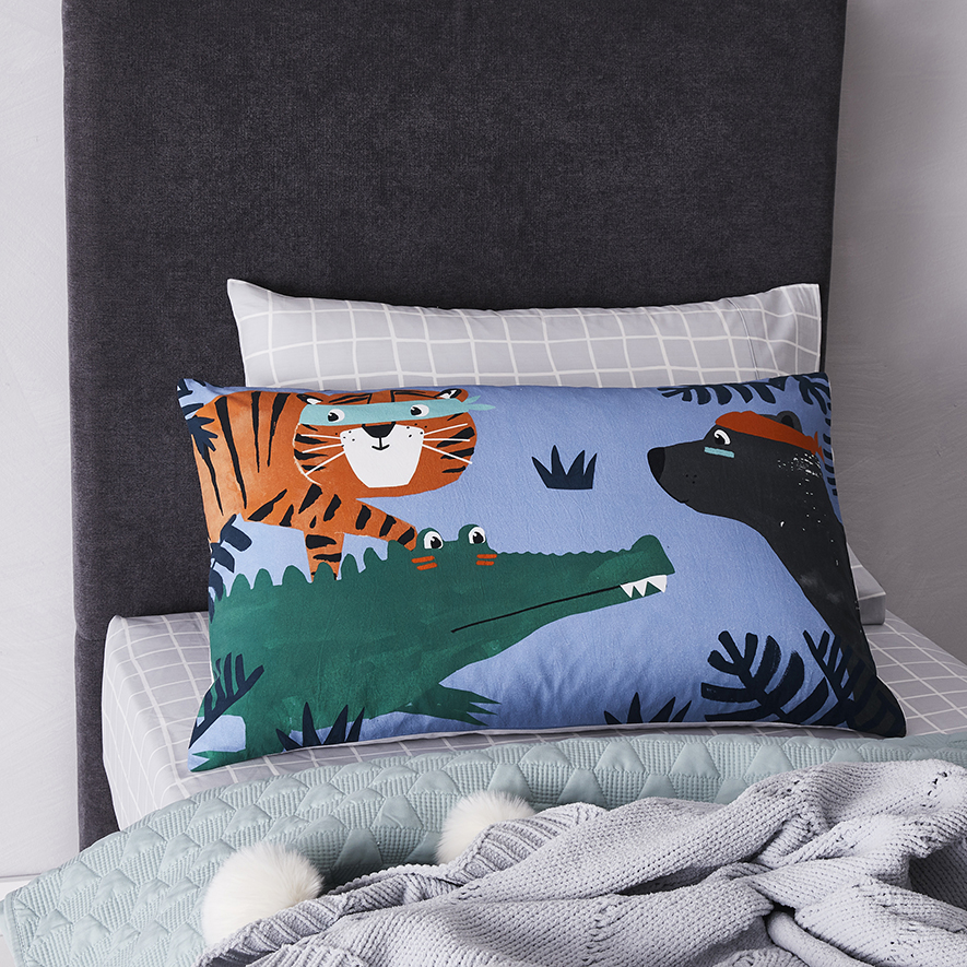 AK Text Pillowcase King of the Jungle Adairs