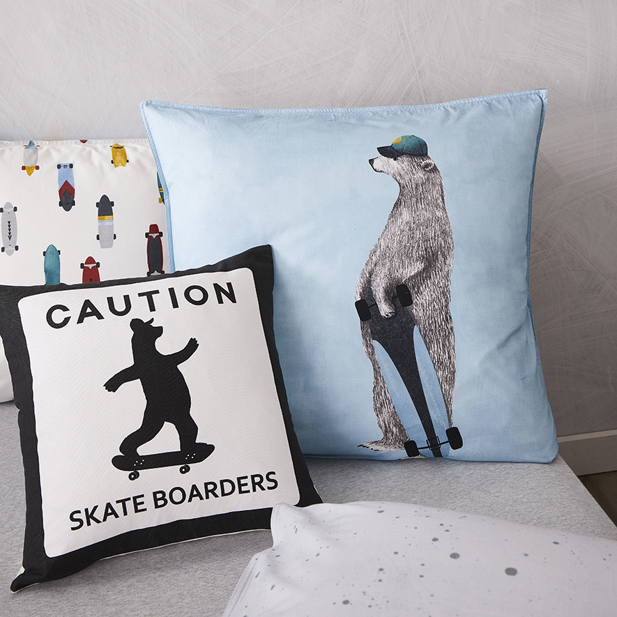 Skater Boy Bear European Pillowcase Adairs