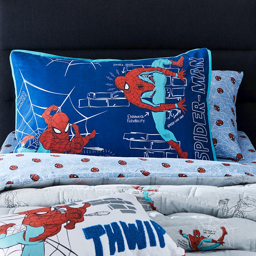 Pottery barn top spiderman sheets