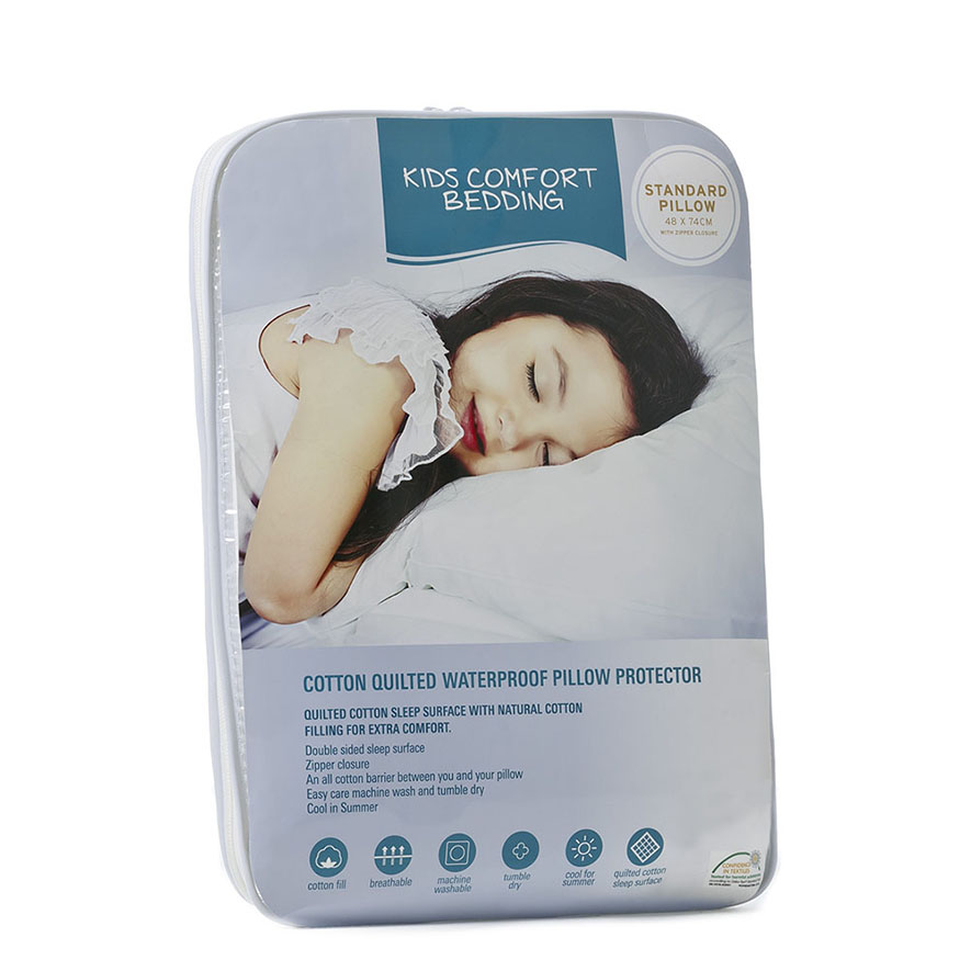 Adairs Kids Comfort Quilted Waterproof Mattress Protector Adairs