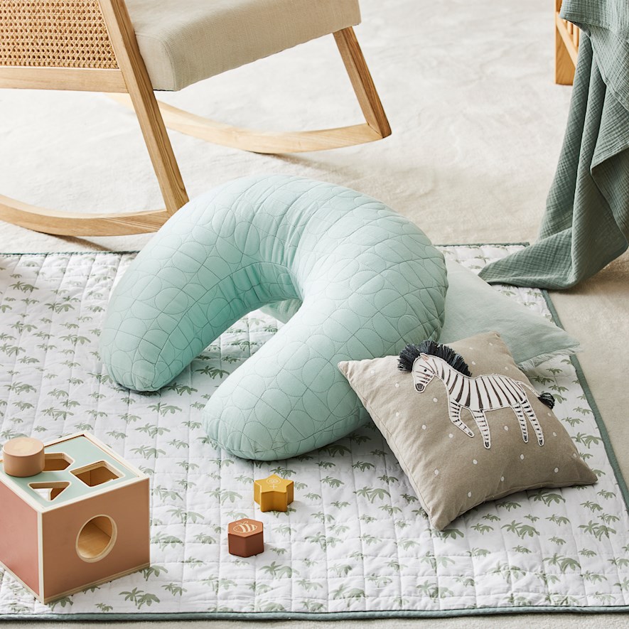 Adairs Baby Vintage Washed Nursing Pillow Kids Adairs