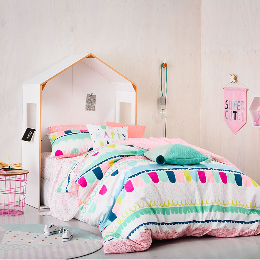 Lola Bedlinen Queen Multi Quilt Cover Set Adairs