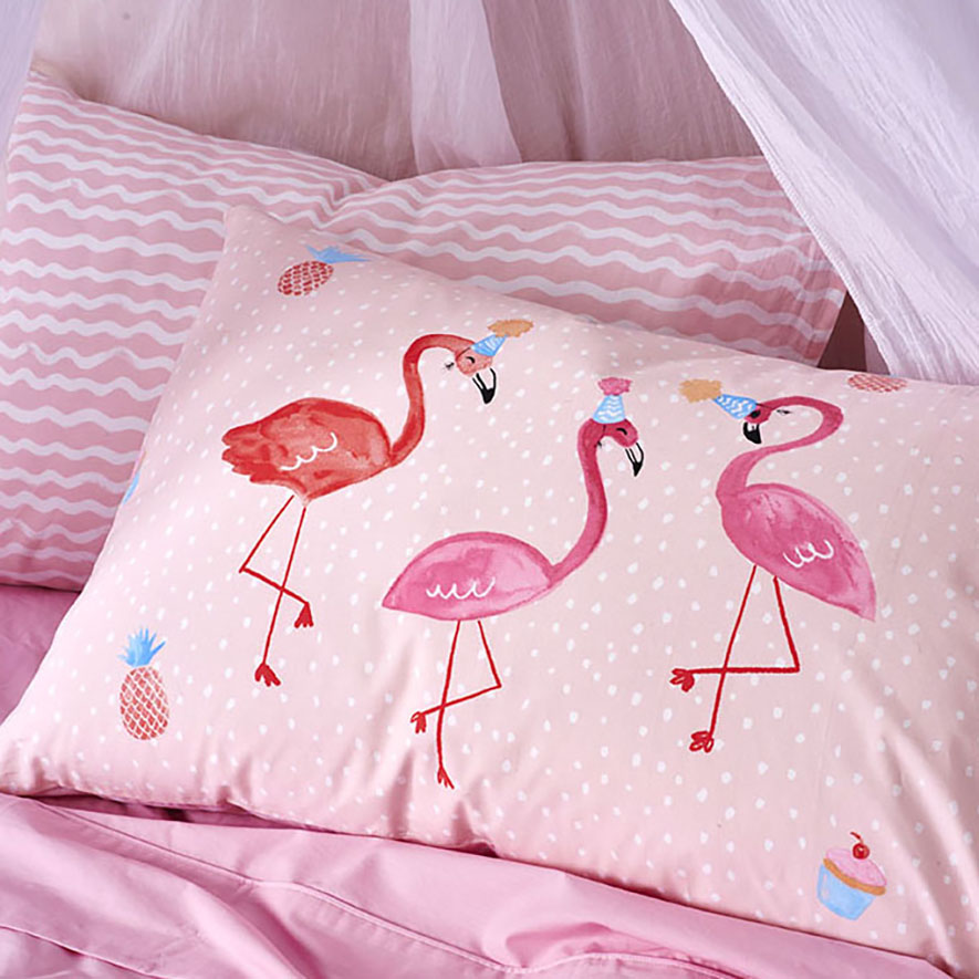 Kids flamingo outlet bedding