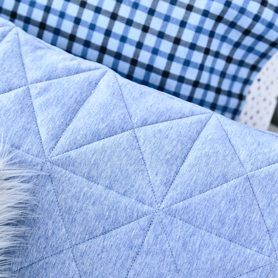 Adairs Kids Harvie Jersey Quilt Cover Set Blue Adairs