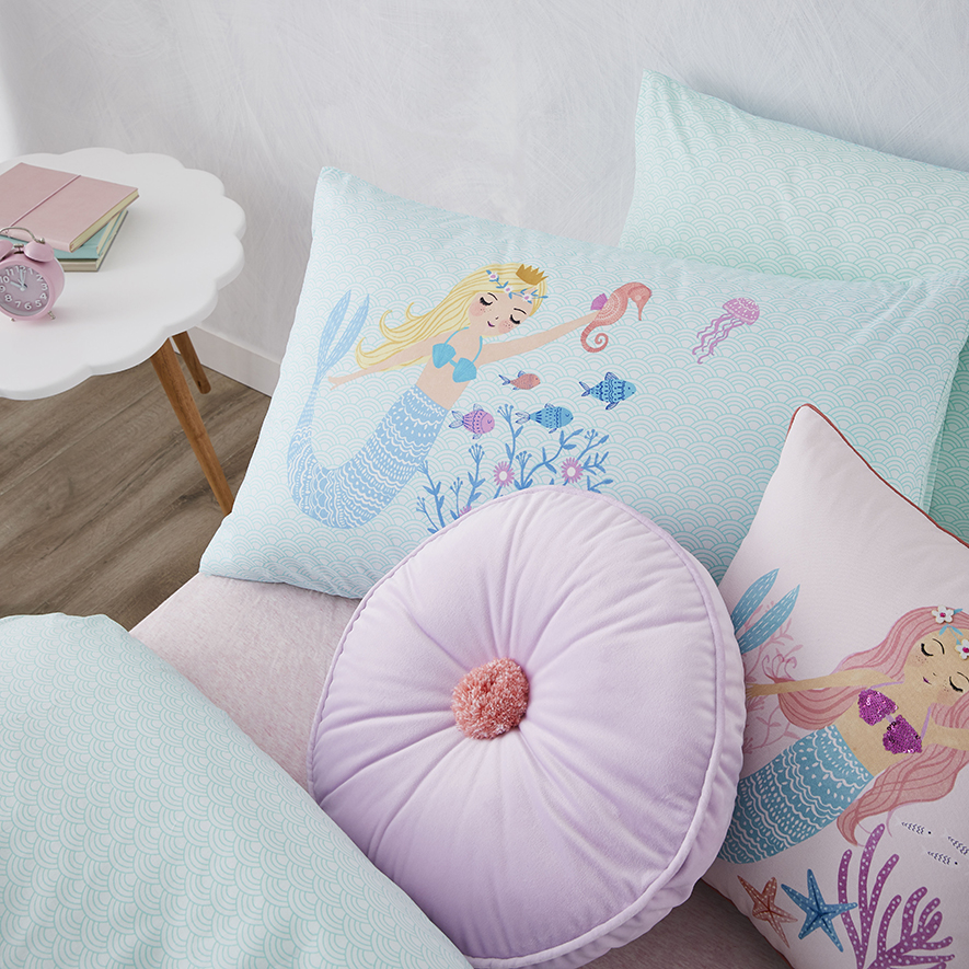 Mermaidia Aqua Quilt Cover Set Adairs