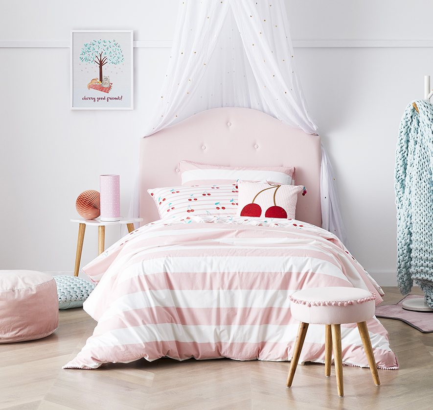 Cherry Baby Pink Quilt Cover Set Adairs