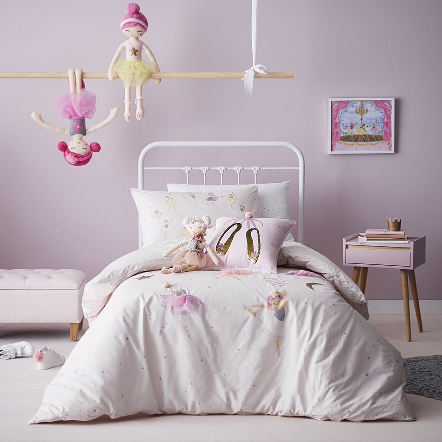 Giselle Quilt Cover Set Pink Adairs