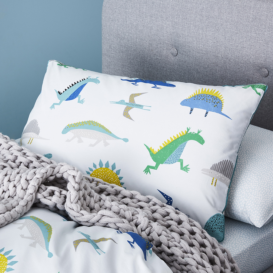 Dexter's Dinosaur Quilt Cover Set Blue Adairs