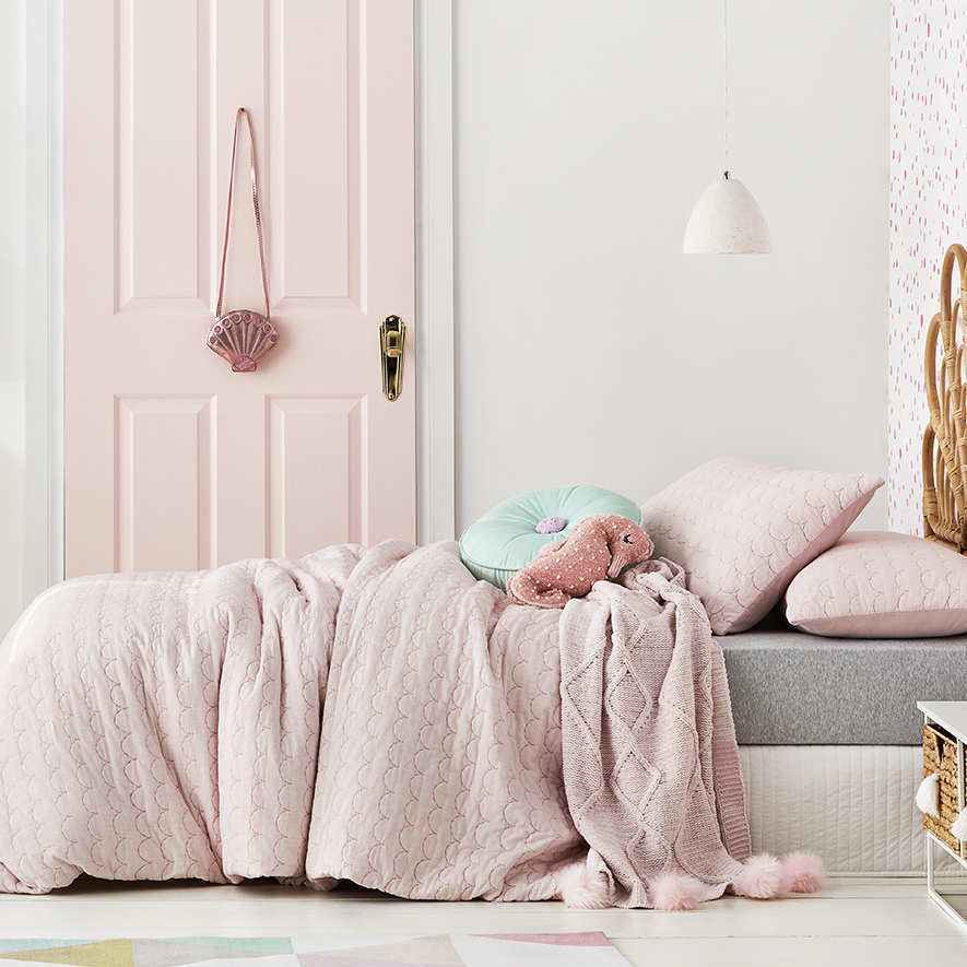 Adairs pink quilt shop cover