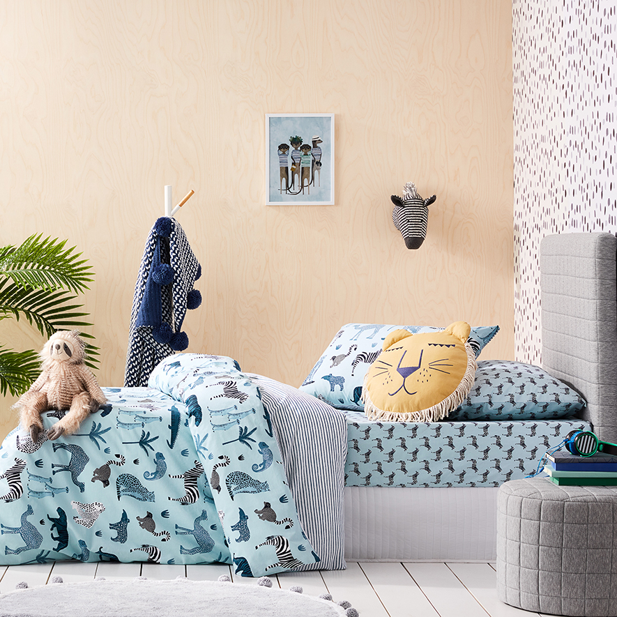 Adairs blue quilt cover Clearance