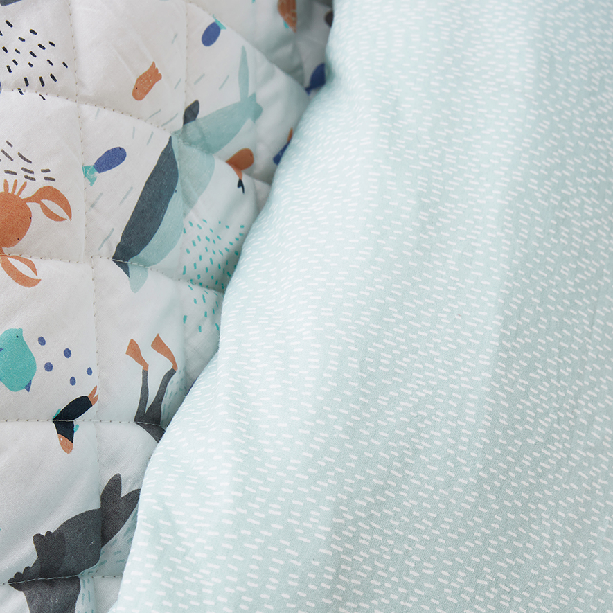 Under The Sea Quilted Quilt Cover Set Adairs