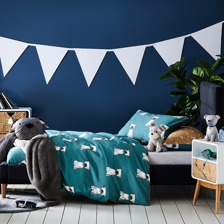 Puppy quilt cover cheap