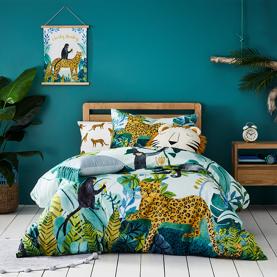 Monkey Jungle Story Quilt Cover Set Adairs