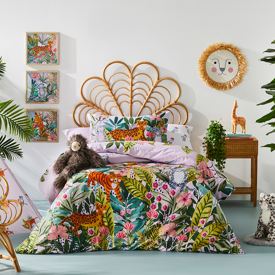 Jungle kids bedding top