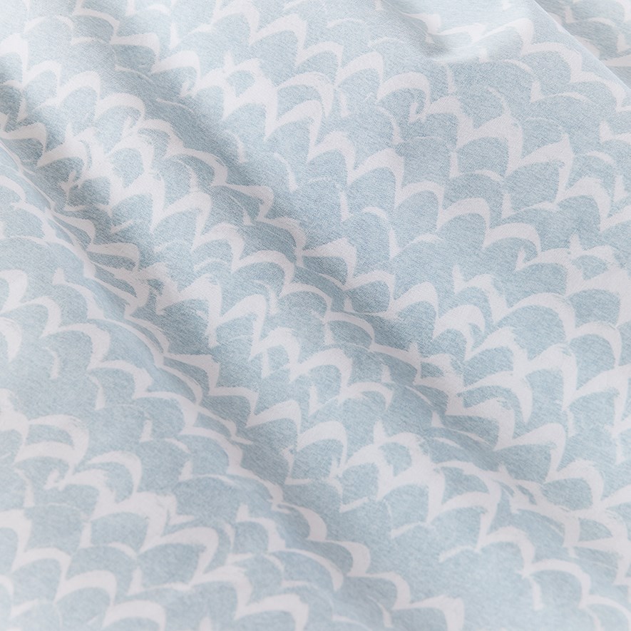 Whale Watching Stonewashed Duck Egg Blue Quilt Cover Set Adairs