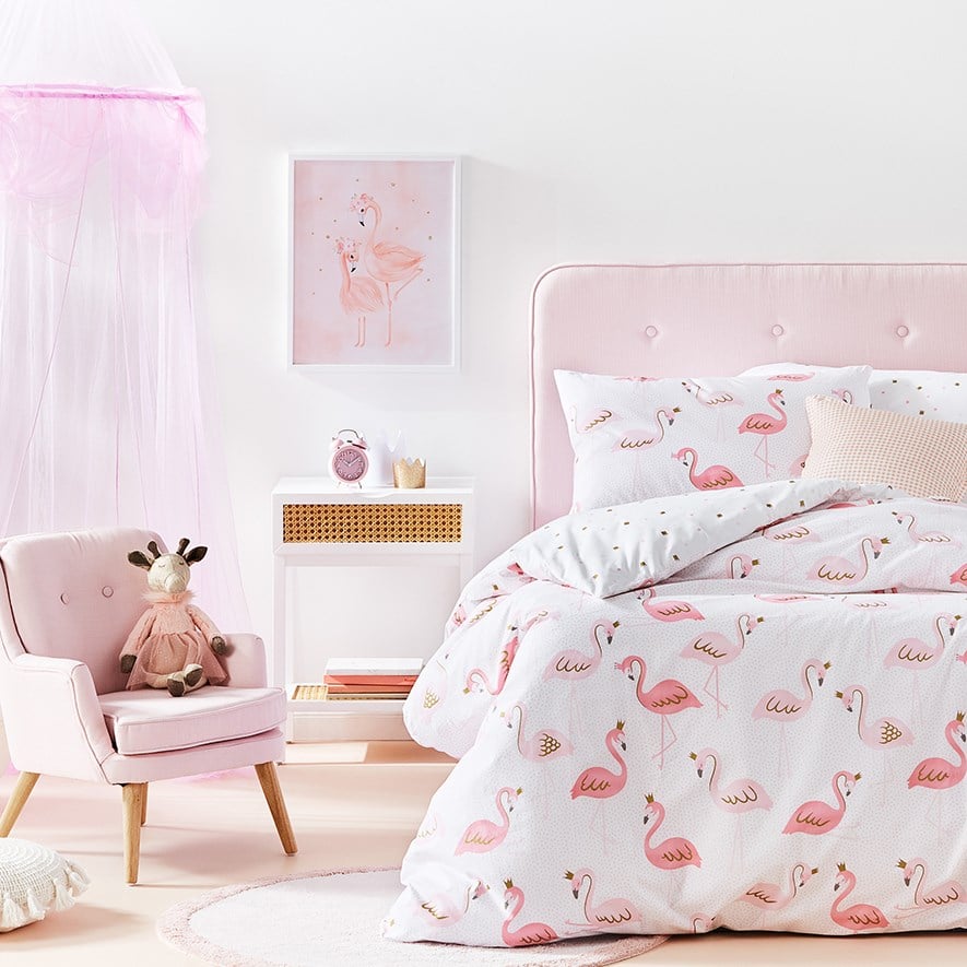 Adairs flamingo sale quilt cover