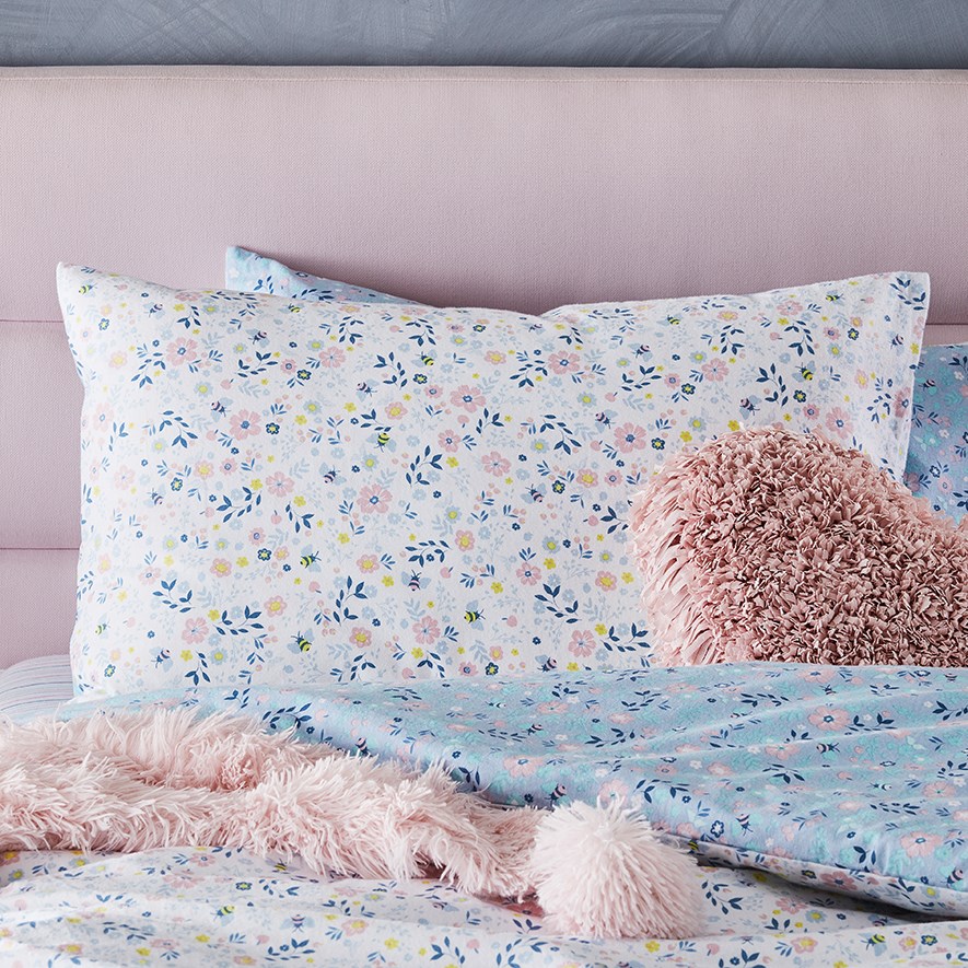 Bee Happy Flannelette Quilt Cover Set Adairs